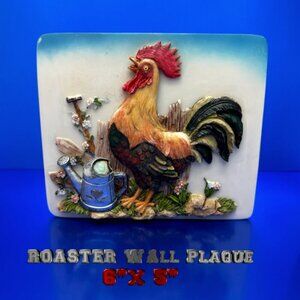 Rooster Wall Plaque Size 6x5"